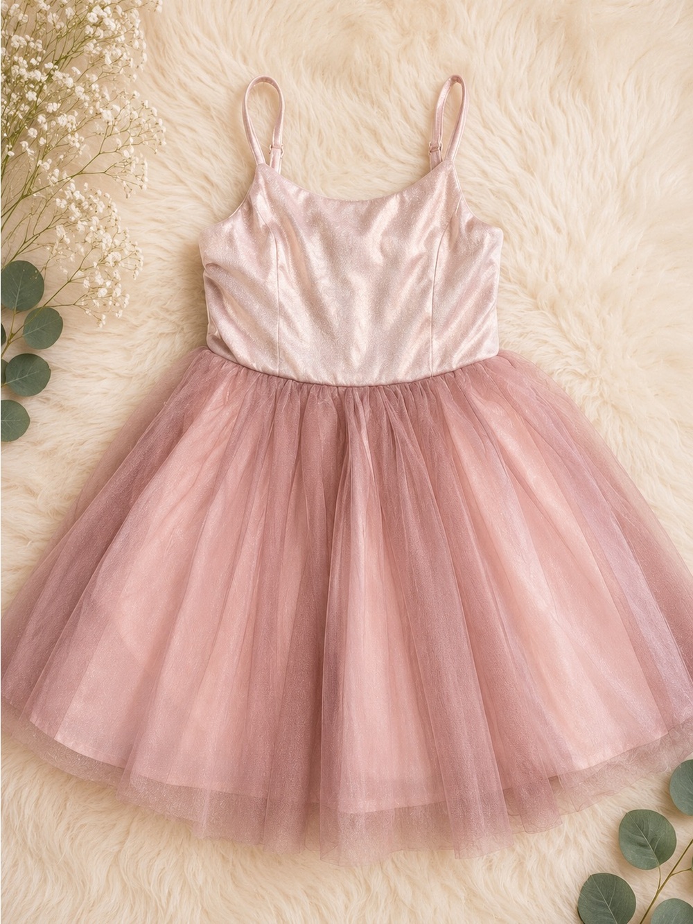 Zhenzi Blush Pink Tulle Party Dress